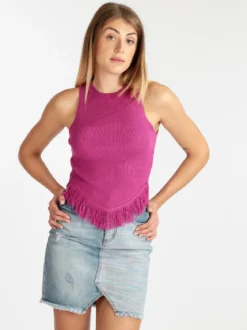Solada Top donna con frange