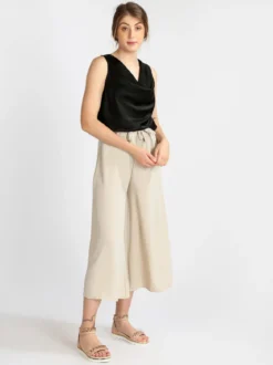 Solada Top donna con scollo a cascata