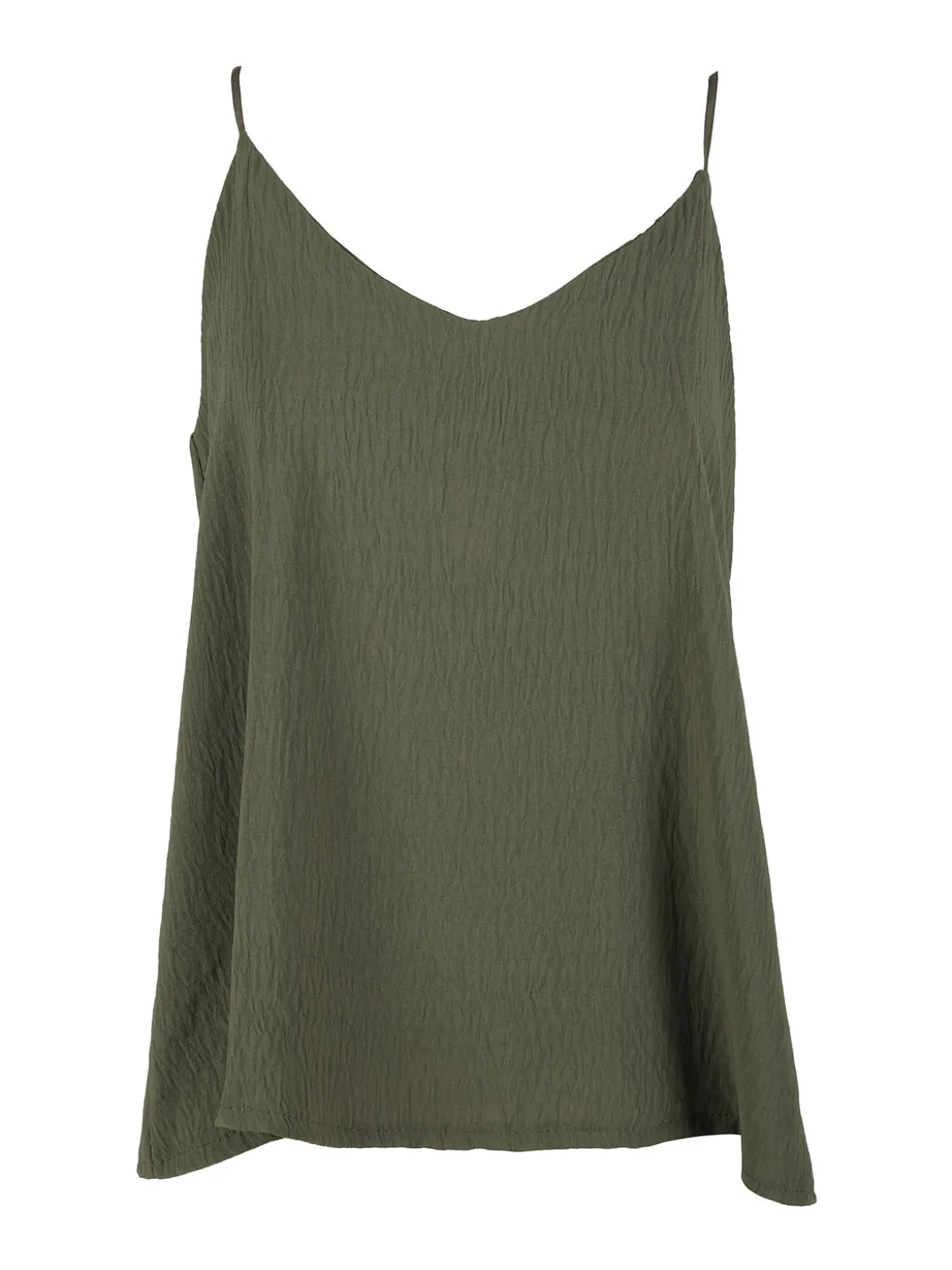Solada Top donna con spalline sottili e scollo V - militare