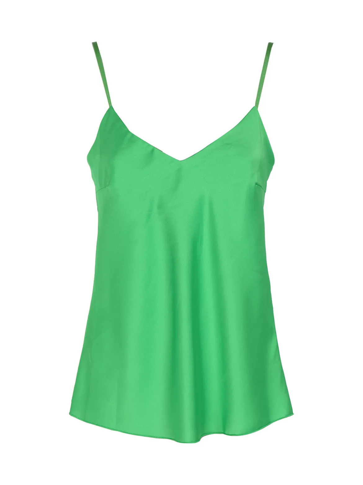 Solada Top donna effetto raso con scollo a V