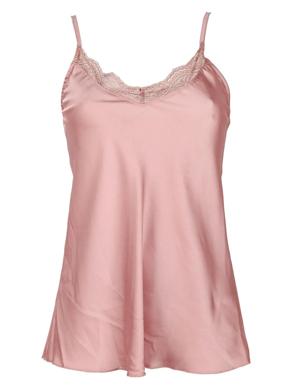 Solada Top donna effetto seta con pizzo