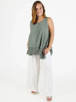 Solada Top donna oversize in cotone