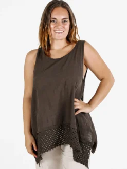 Solada Top donna oversize in cotone