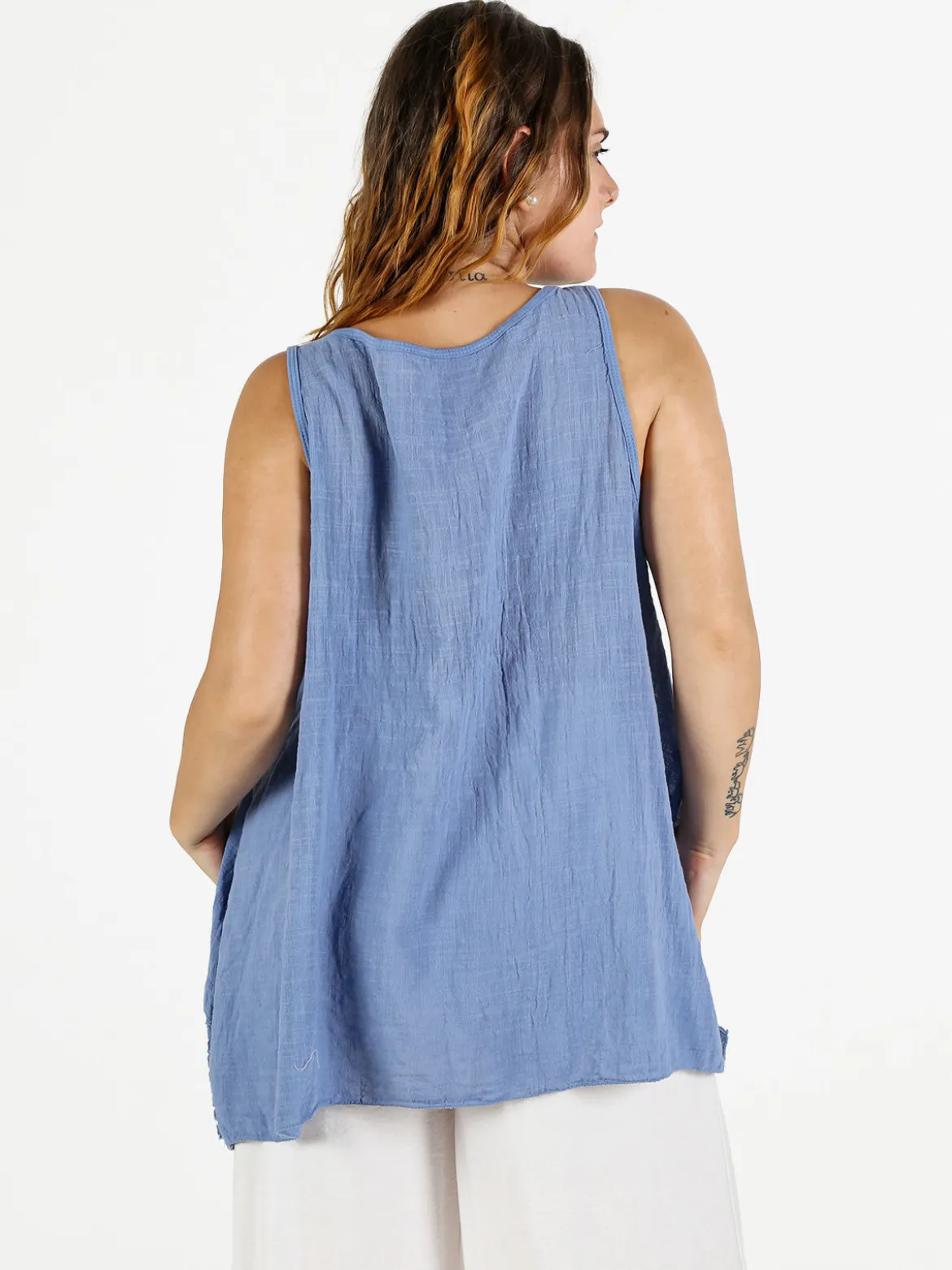 Solada Top donna oversize in cotone