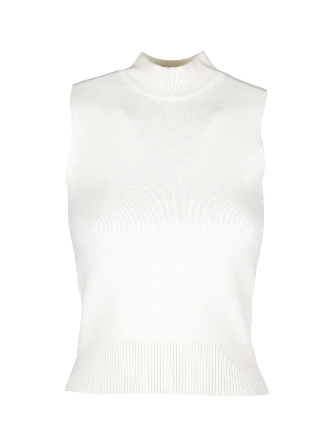 Solada Top donna smanicato in maglia