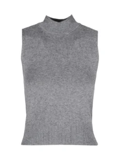 Solada Top donna smanicato in maglia