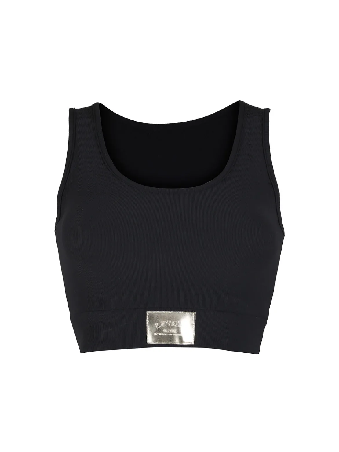 Solada Top donna sportivo a costine con coppe imbottite