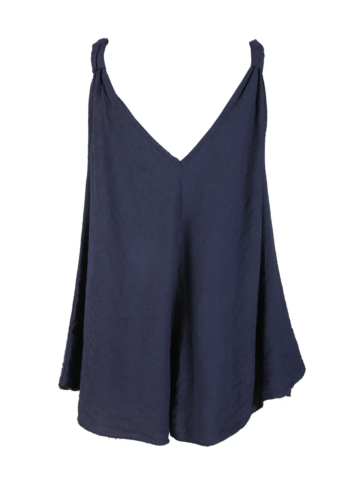 Solada Top donna svasato con scollo a V - blu scuro