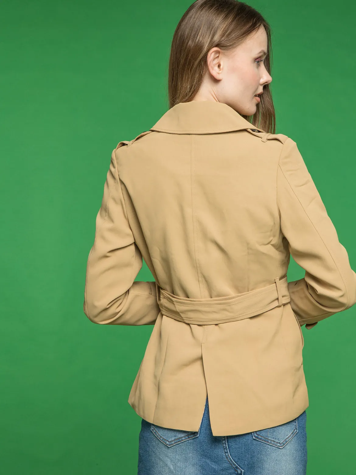 Solada Trench corto da donna a doppiopetto