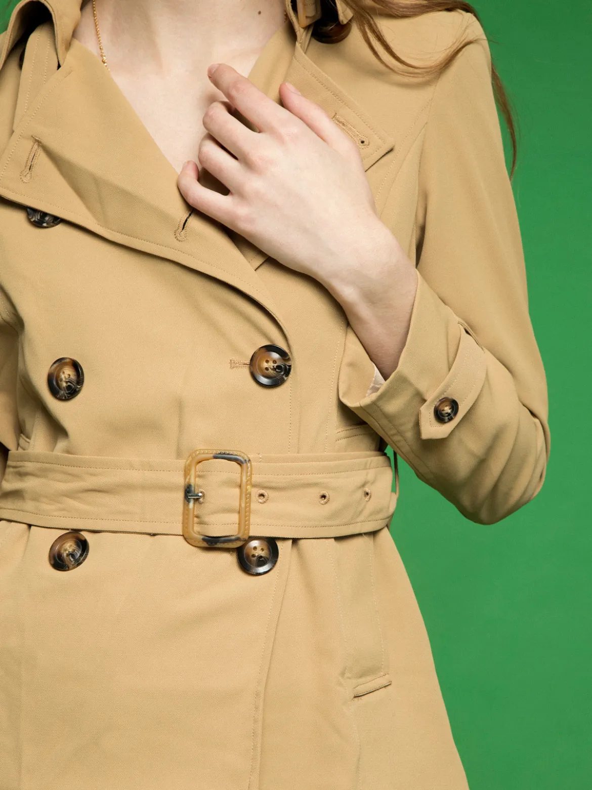 Solada Trench corto da donna a doppiopetto