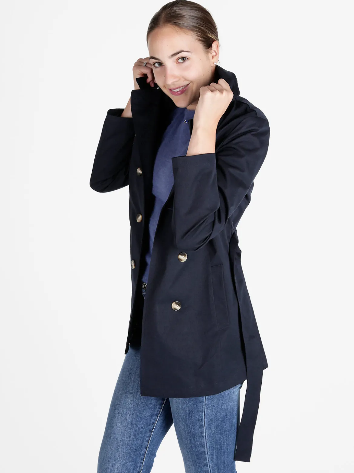 Solada Trench donna con bottoni a doppiopetto