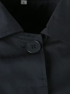Solada Trench impermeabile da donna con bottoni - blu scuro