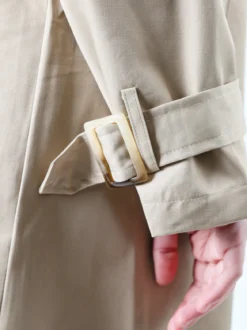 Solada Trench lungo da donna a doppiopetto con bottoni - khaki