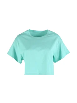 Solada T-shirt crop donna in cotone oversize