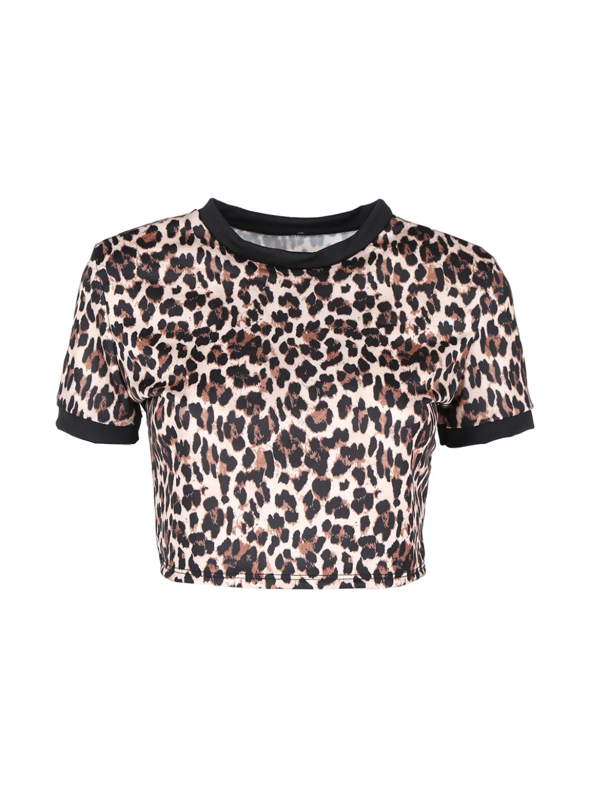 Solada T-shirt croppd da donna maculata
