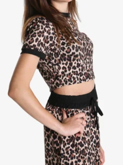 Solada T-shirt croppd da donna maculata