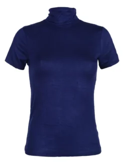 Solada T-shirt dolcevita da donna in tinta unita