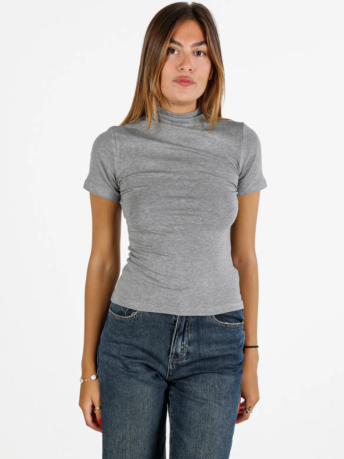 Solada T-shirt donna a lupetto - grigio