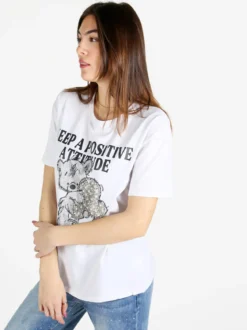 Solada T-shirt donna con pietre e strass