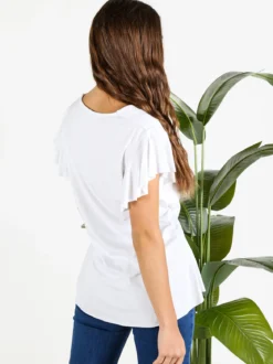 Solada T-shirt donna con scollo annodato