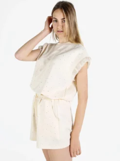 Solada T-shirt donna con strass - beige