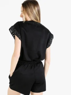 Solada T-shirt donna con strass - nero
