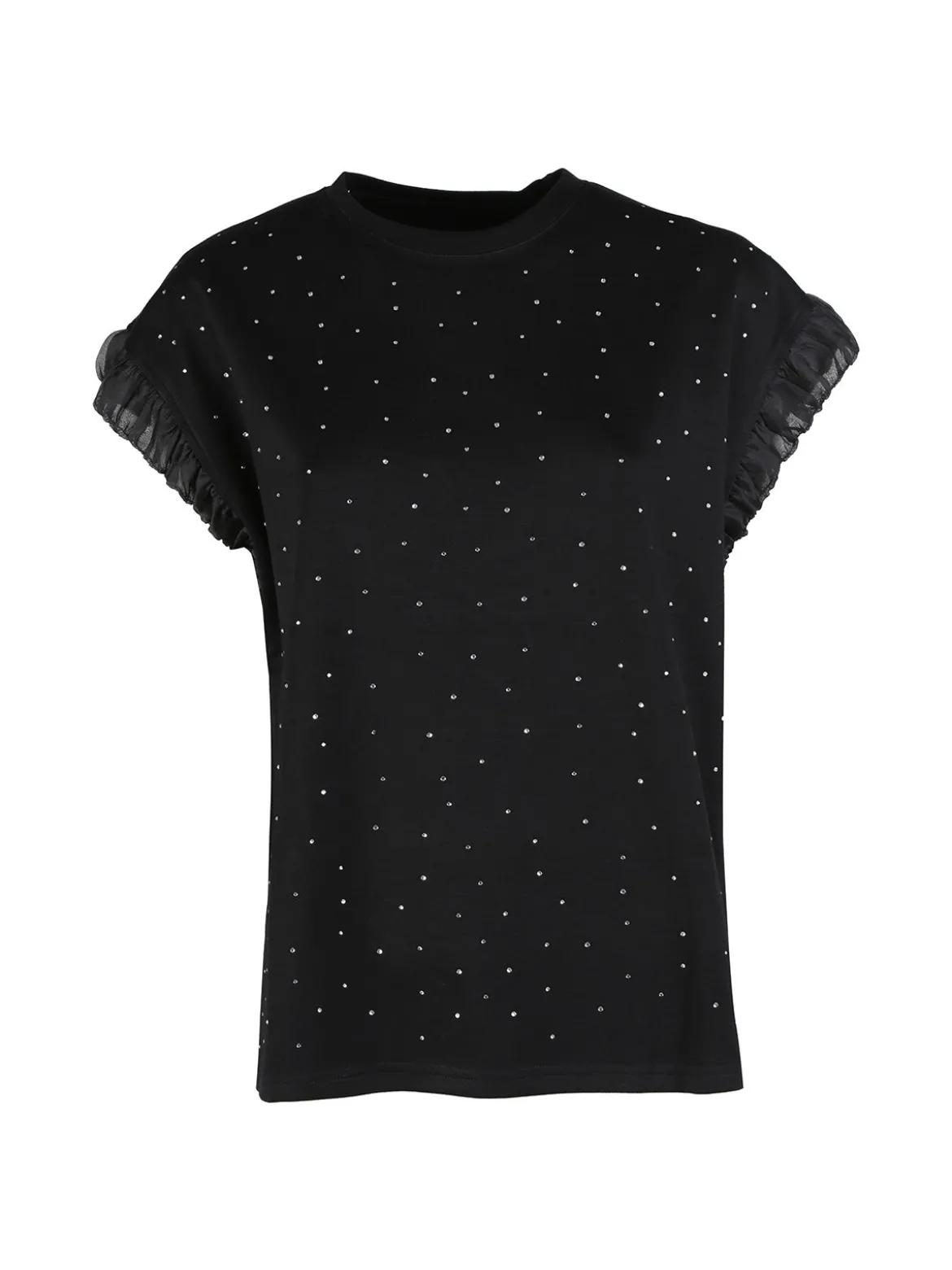 Solada T-shirt donna con strass - nero