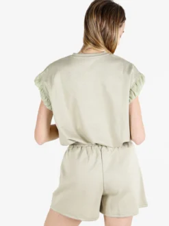 Solada T-shirt donna con strass - verde chiaro