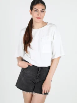 Solada T-shirt donna in cotone con taschino