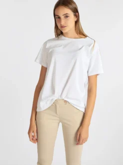 Solada T-shirt donna in cotone monocolore