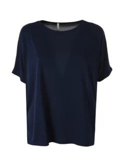 Solada T-shirt donna leggera a maniche corte - blu scuro