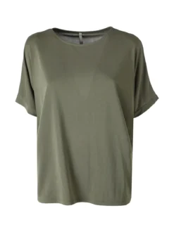 Solada T-shirt donna leggera a maniche corte - militare
