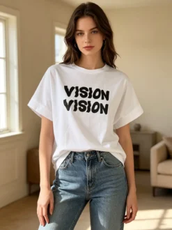 Solada T-shirt donna oversize con giromanica imbottito