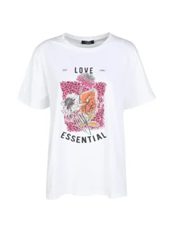 Solada T-shirt donna oversize con stampa fiori