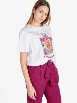 Solada T-shirt donna oversize con stampa fiori