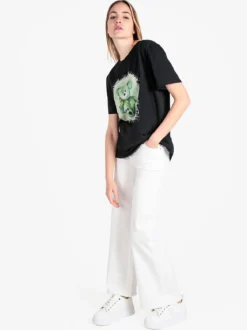Solada T-shirt donna oversize con stampa orsacchiotto