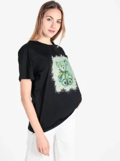 Solada T-shirt donna oversize con stampa orsacchiotto