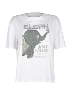 Solada T-shirt donna oversize con strass
