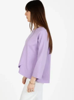 Solada T-shirt donna oversize con taschino