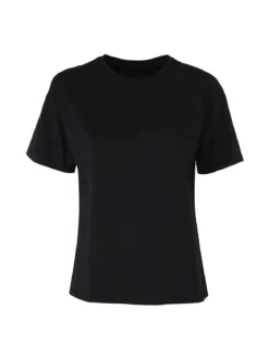 Solada T-shirt donna oversize in cotone elasticizzato - nero