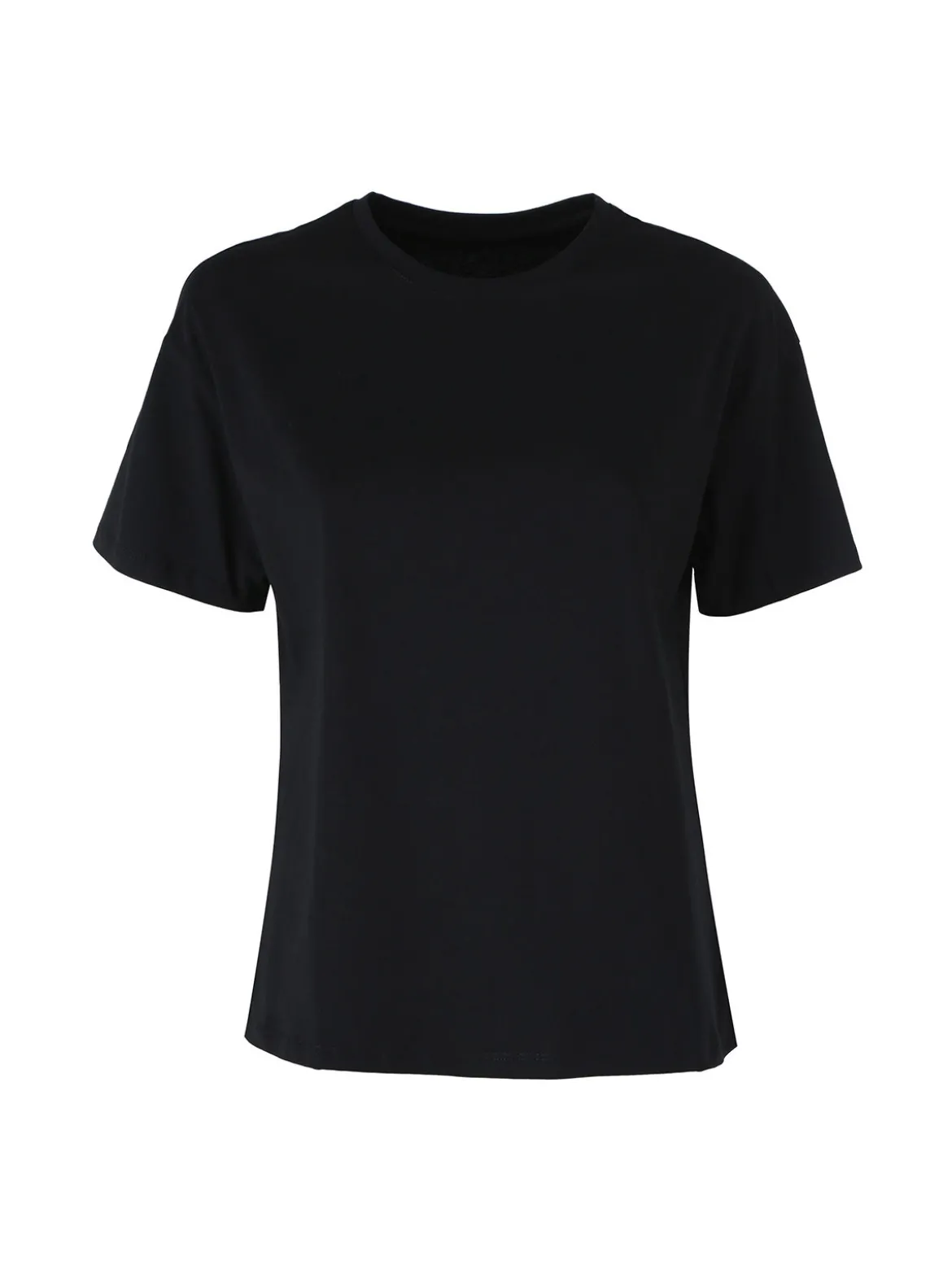 Solada T-shirt donna oversize in cotone elasticizzato - nero