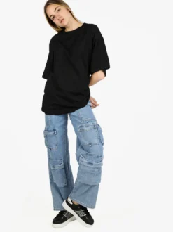 Solada T-shirt donna oversize tinta unita