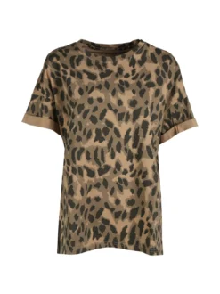 Solada T-shirt donna ovesize con stampa animalier