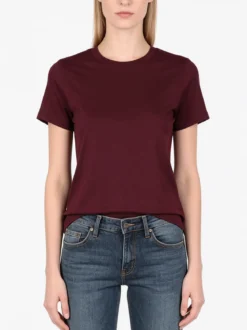 Solada T-shirt girocollo da donna - bordeaux