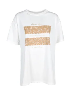 Solada T-shirt girocollo da donna con stampa e dettagli strass