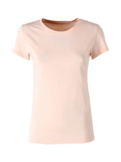 Solada T-shirt girocollo da donna in cotone - cipria