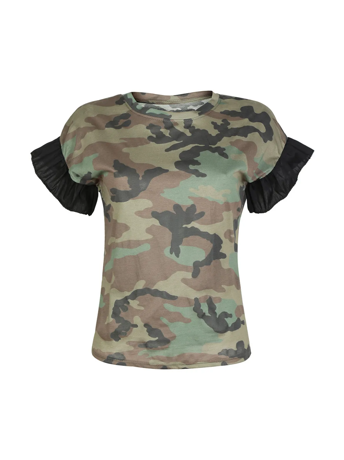 Solada T-shirt manica corta mimetica da donna