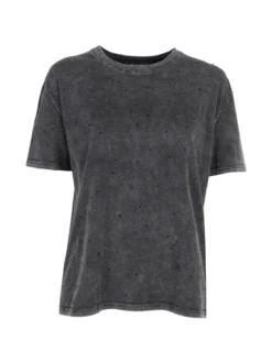 Solada T-shirt oversize da donna con borchie