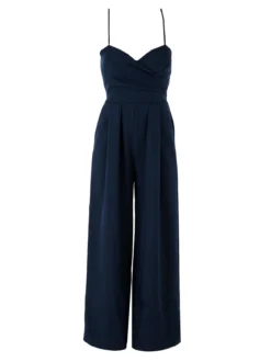 Solada Tuta jumpsuite da donna con spalline sottili e coppe imbottite - blu scuro