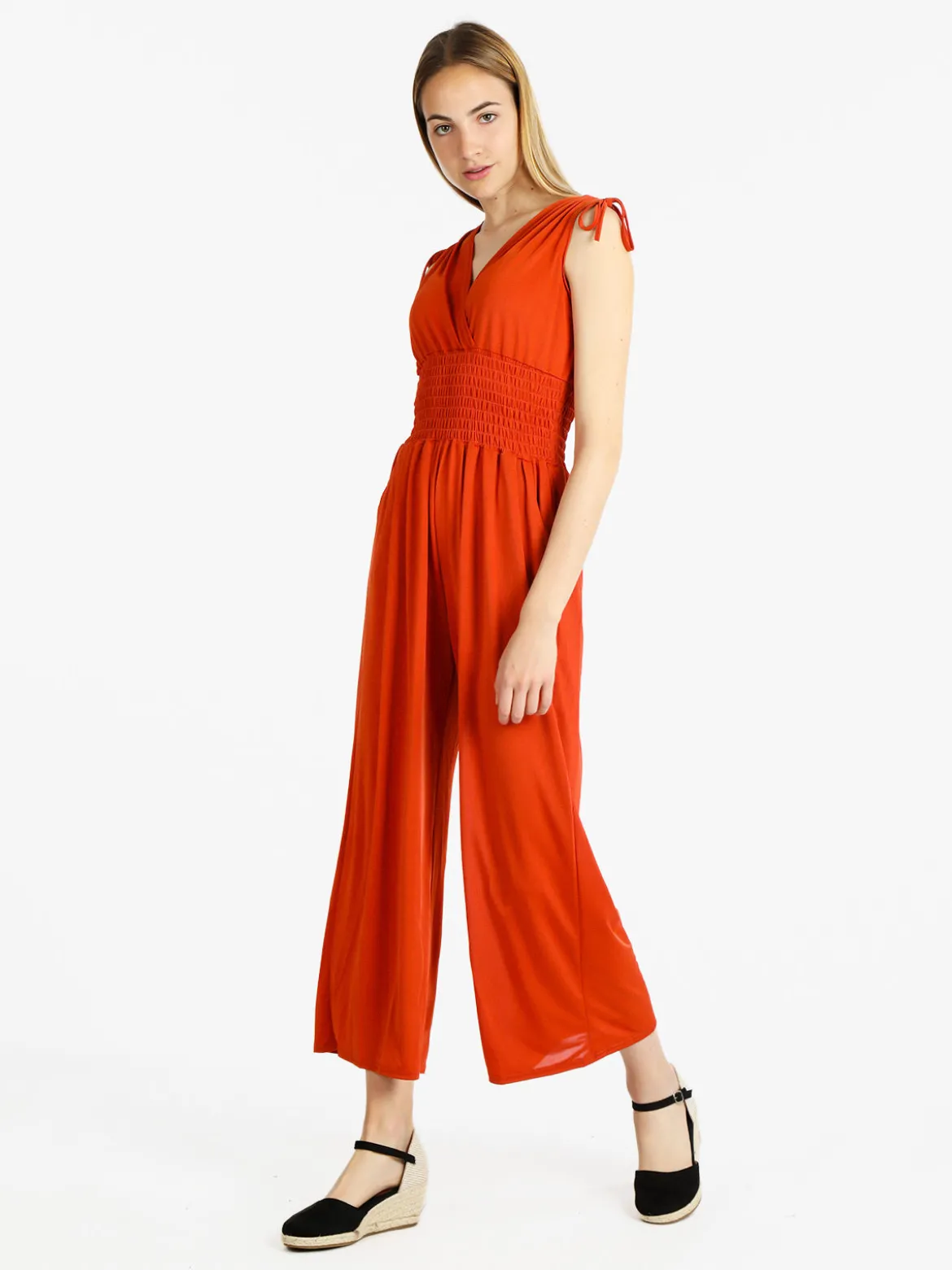 Solada Tuta jumpsuite donna con scollatura a V